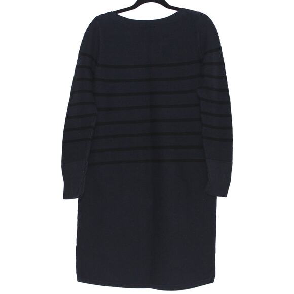 Banana Republic Navy Striped Tunic Sweater  Size Large - Picture 3 of 5